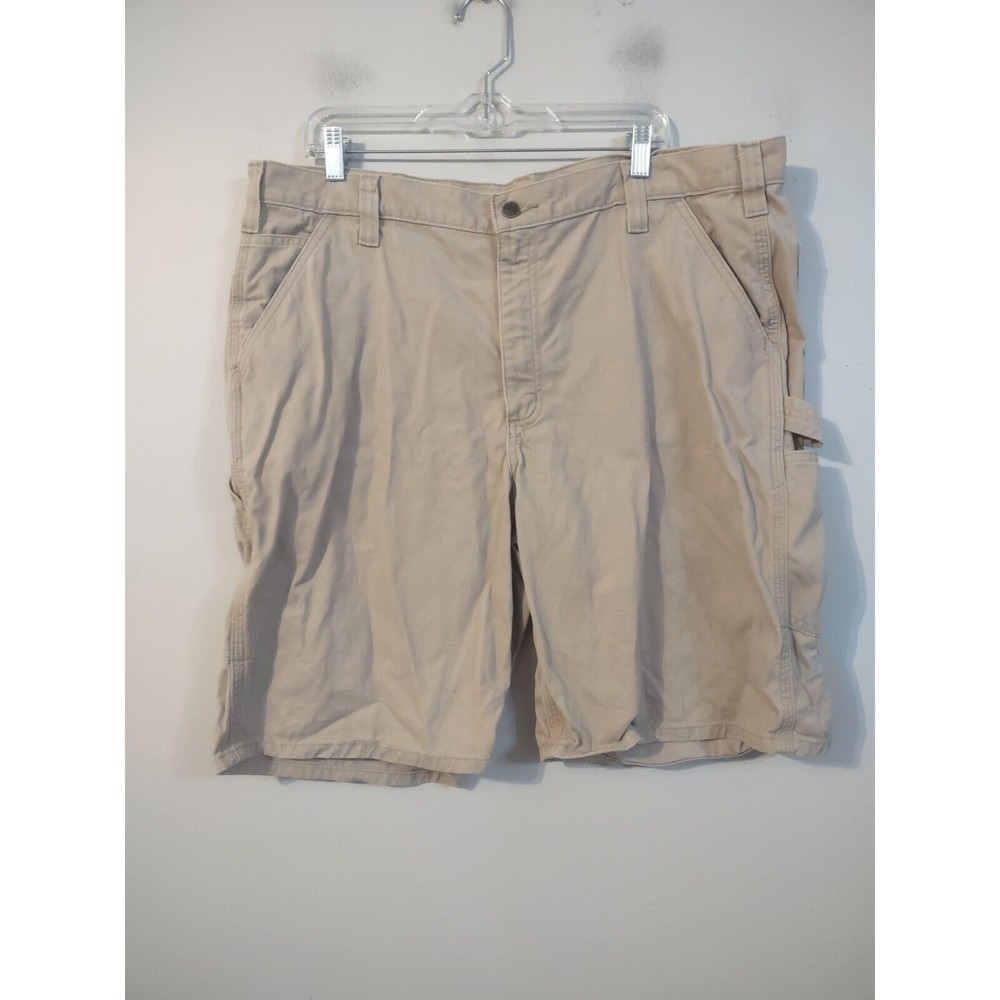 CARHARTT Relaxed Fit Canvas Cargo Shorts Brown Size 40